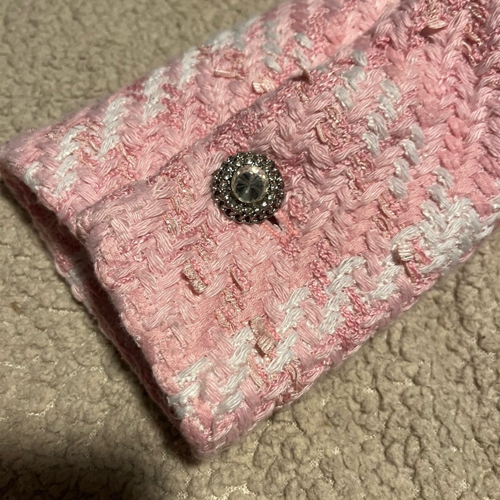 M - Hey Samy Pink Cropped Women's Jacket - Picture 5 of 5